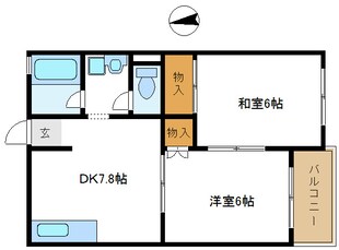 ツインハウスＢ棟の物件間取画像